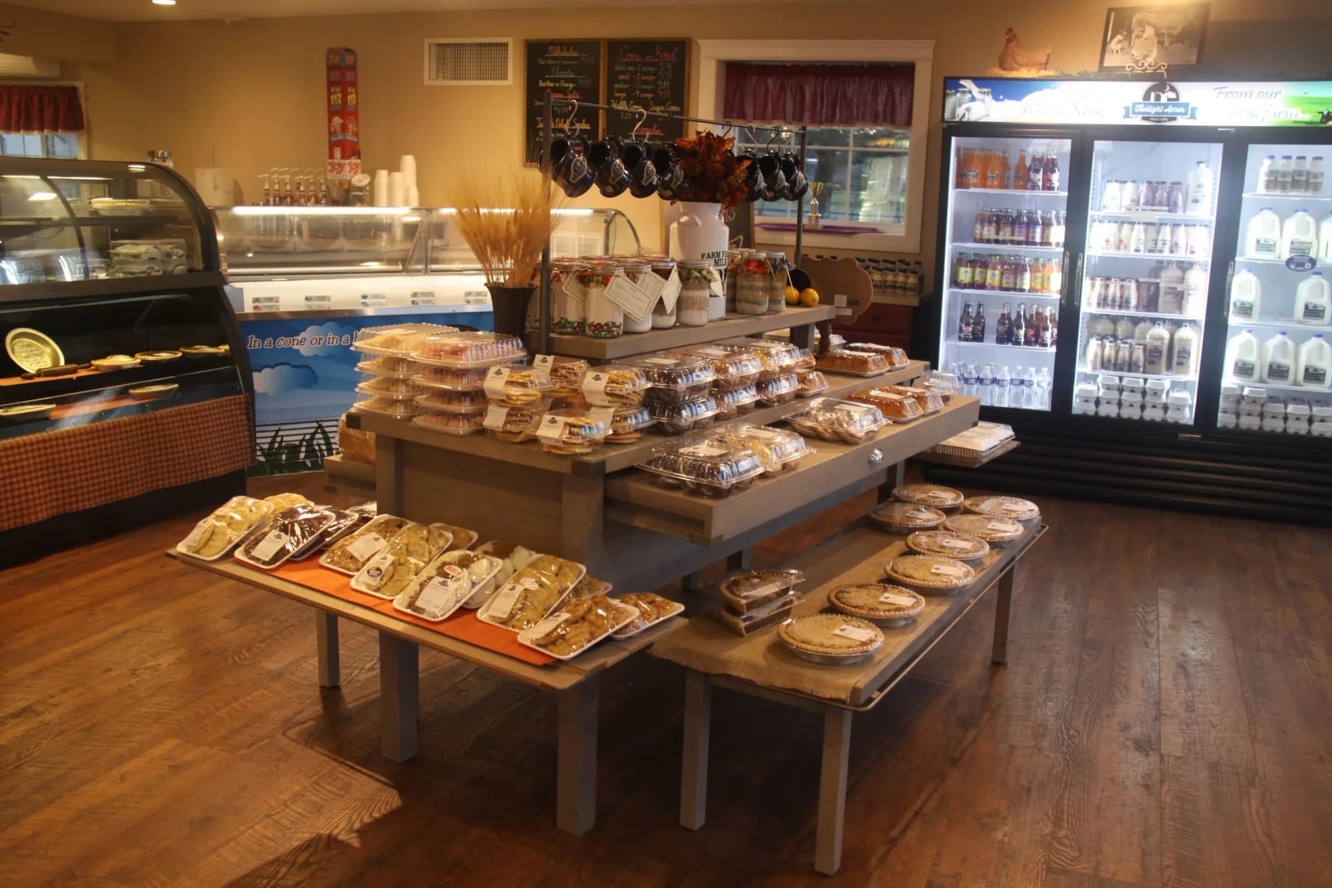 Inside our farm store